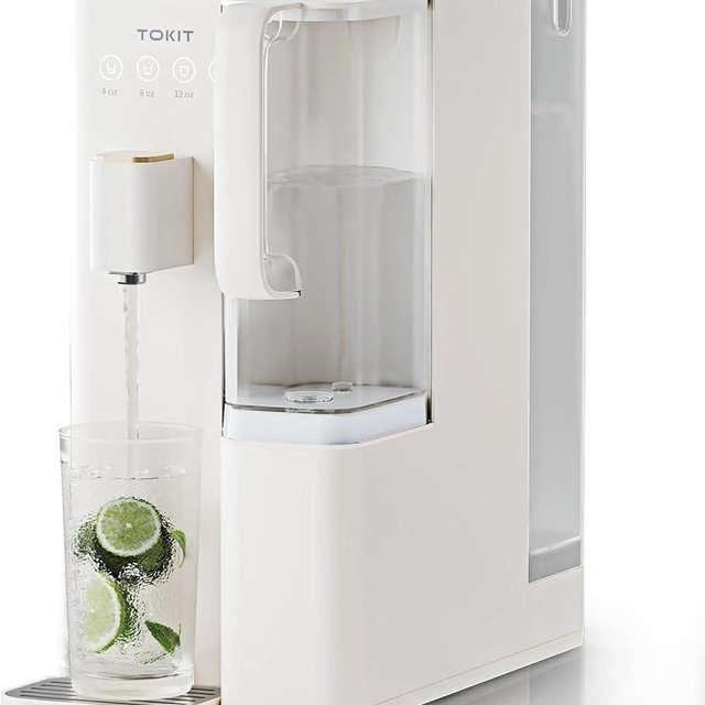 TOKIT Reverse Osmosis Water Filter Countertop, T1 SE Water Filter System with RO Filtration, NSF/ANSI 58, 3:1 Pure to Drain, Dual 1.4L Pure Water Pitchers for Home, No Installation