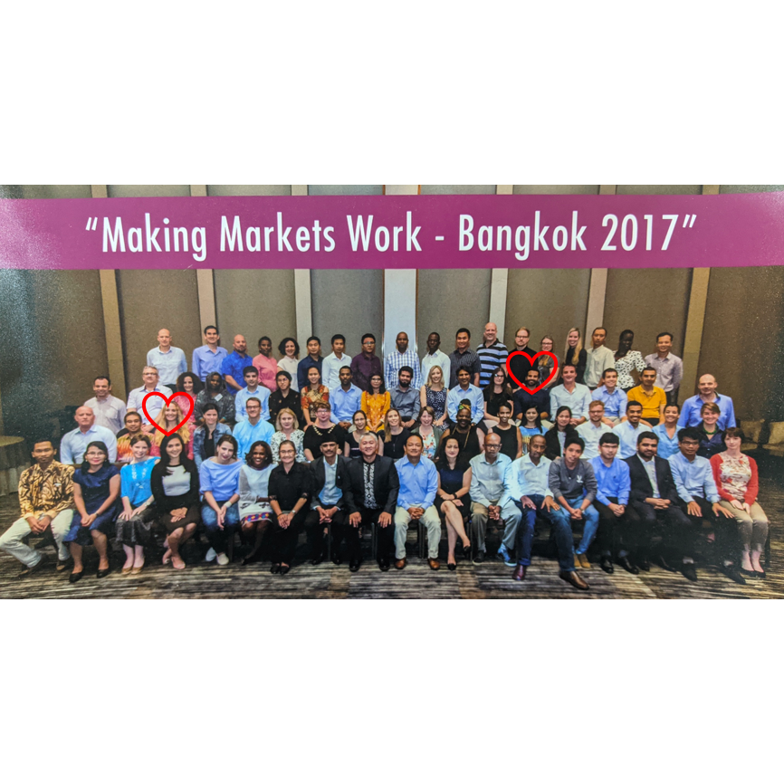 We met at a work conference in Bangkok