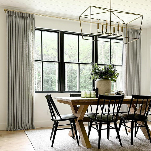 TWOPAGES Pinch Pleated Curtain 90 Inches Long Light Gray Faux Linen Textured Curtain for Living Room, Lined Light Filtering Drape (1 Panel, 26W x 90L)