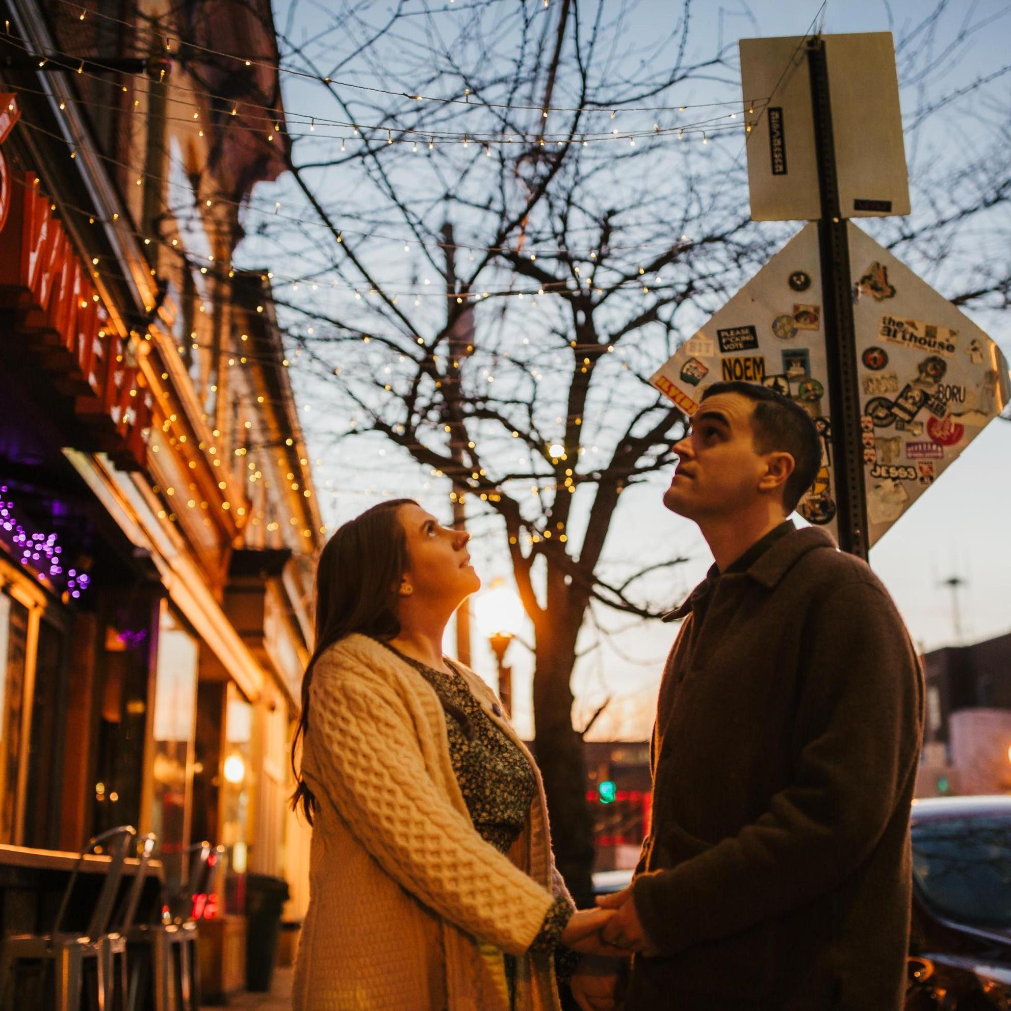 Engagement photo shoot in Hampden