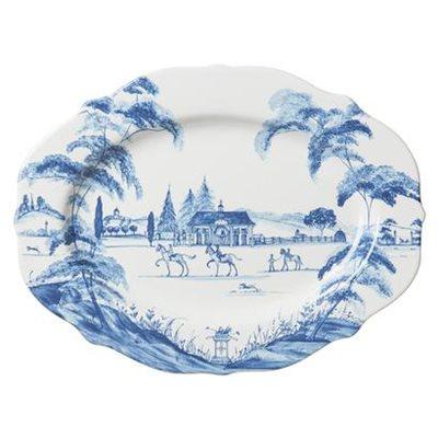 Country Estate Medium Serving Platter - Delft Blue