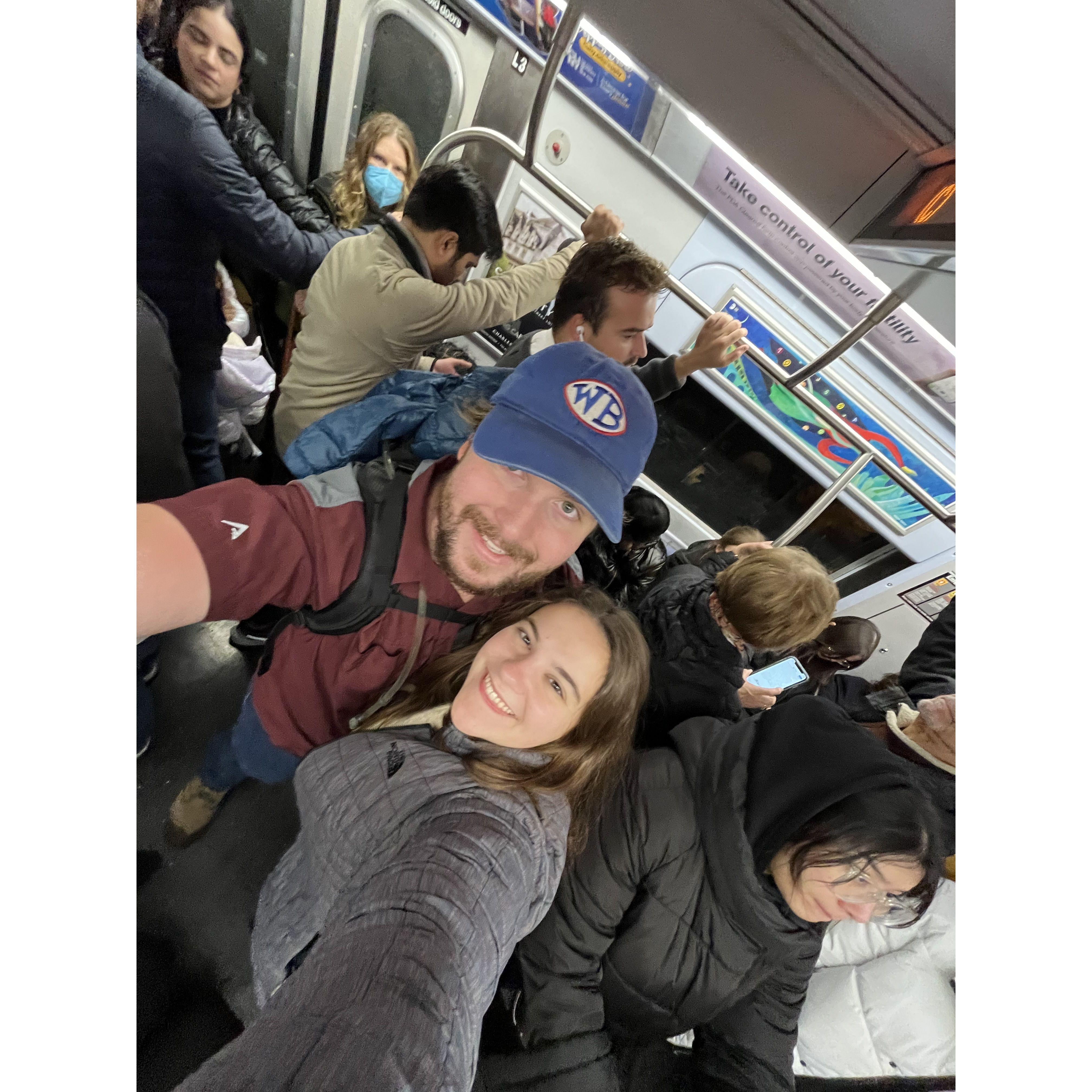 On the NYC Subway!