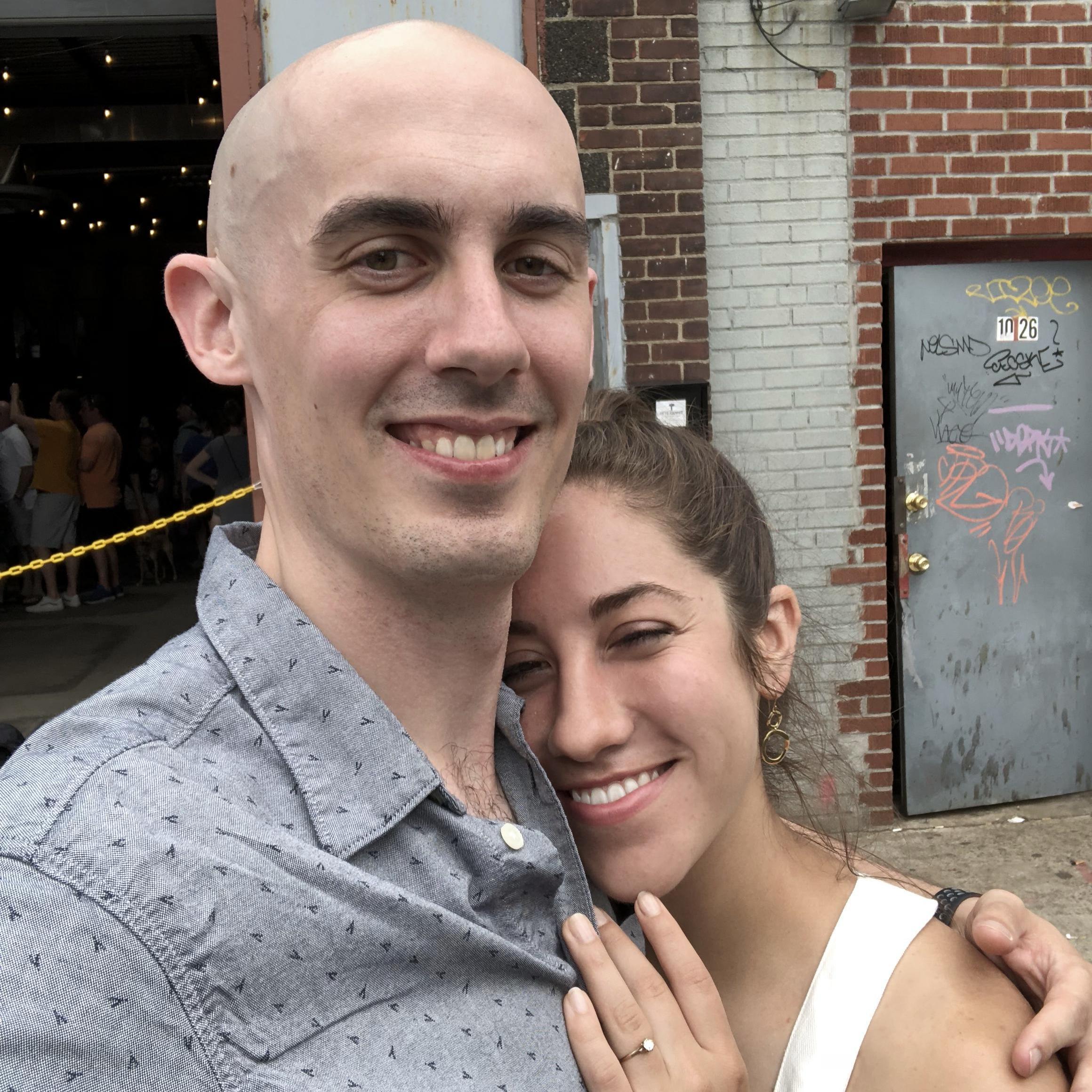 Celebrating the engagement in Long Island City