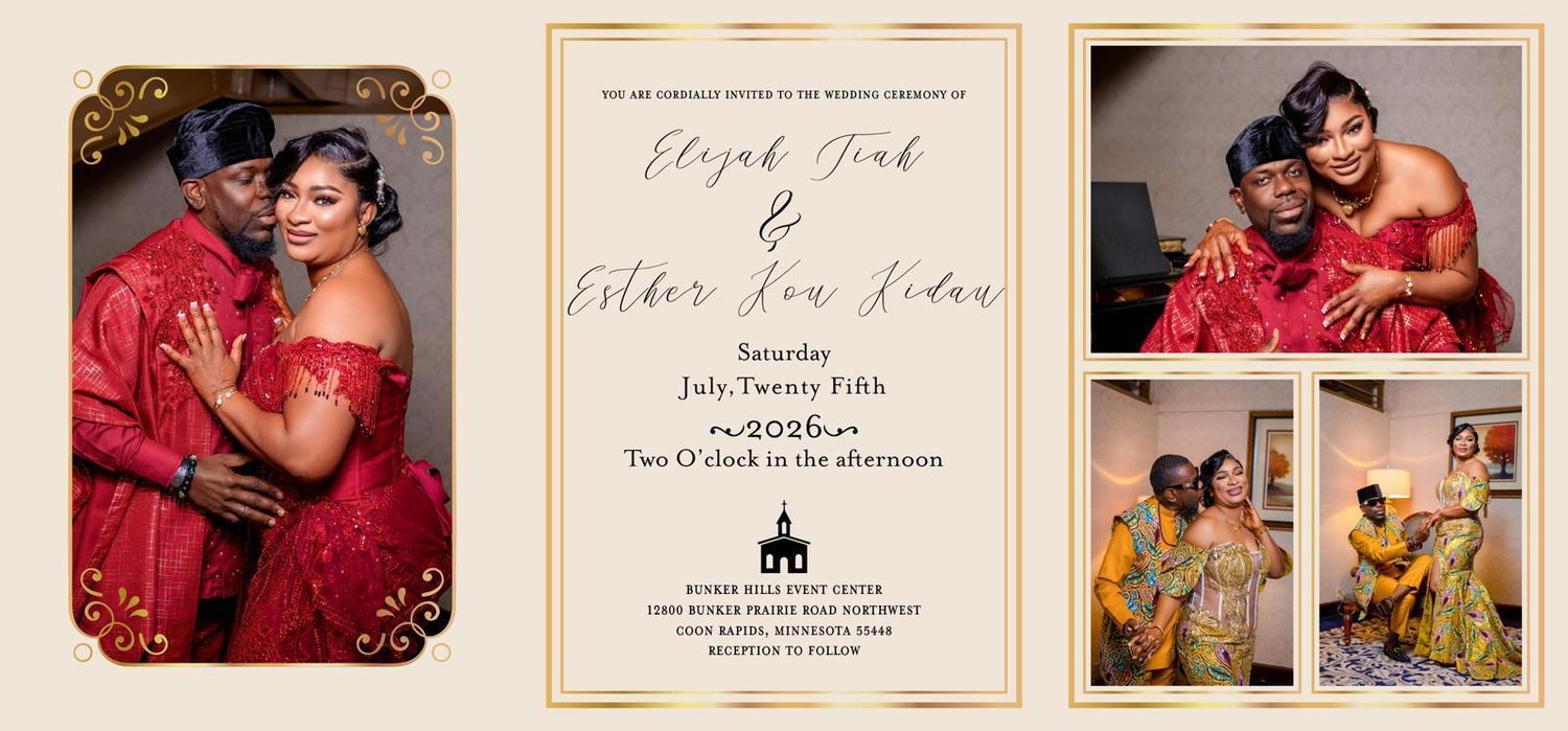 The Wedding Website of Esther Kidau and Elijah Tiah
