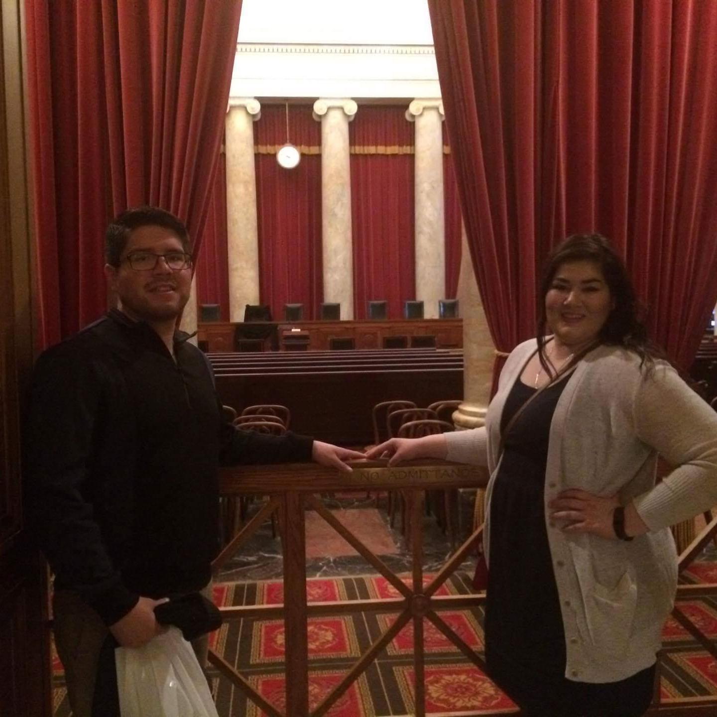 On our trip to DC.
