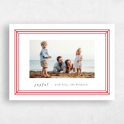 Red Standard Holiday Card - Jingle Landscape