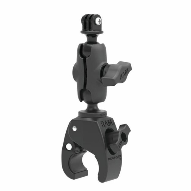 RAM® Tough-Claw™ Small Clamp Mount with Universal Action Camera Adapter