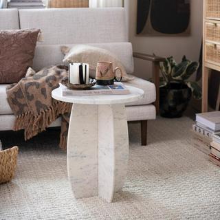 Sculptural Modern Marble Table