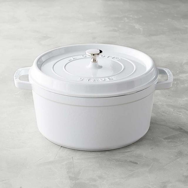 Staub Round Oven, 7-Qt., White