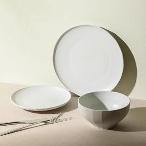 Stone Lain Rio 24-Piece Dinnerware Set Stoneware, White
