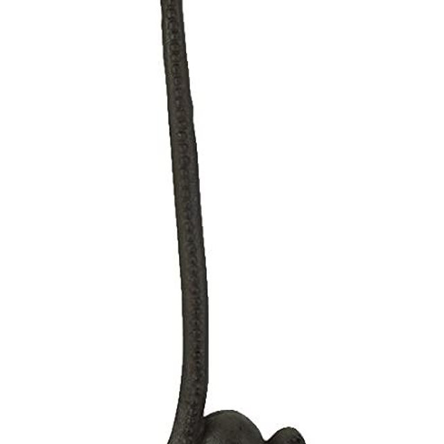 Brown Cast Iron Swimming Octopus Paper Towel Holder