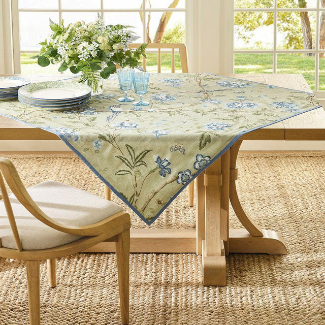 Kravet Meadowlark Table Throw, 50x50" - Sage