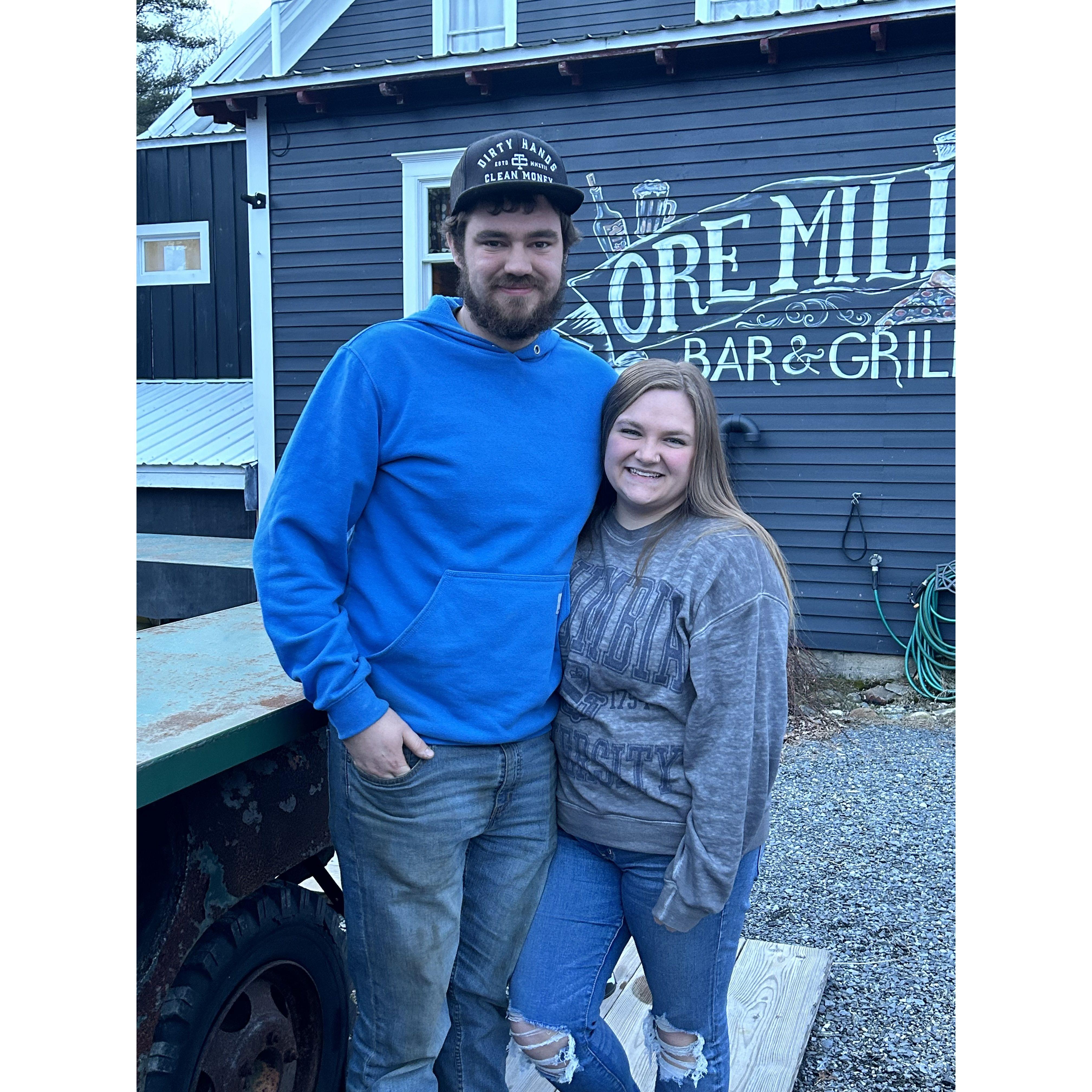 When we went out to eat at our favorite restaurant