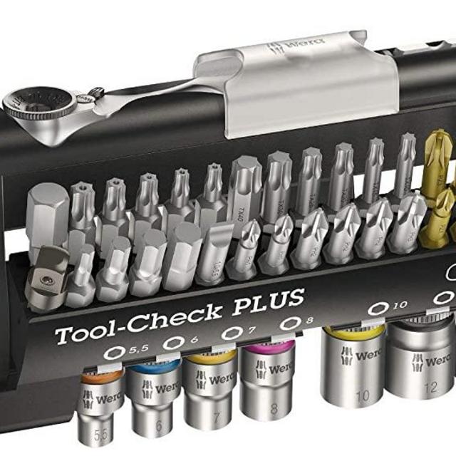 Wera 056490 Tool-Check Plus Bit Ratchet Set with Sockets - Metric