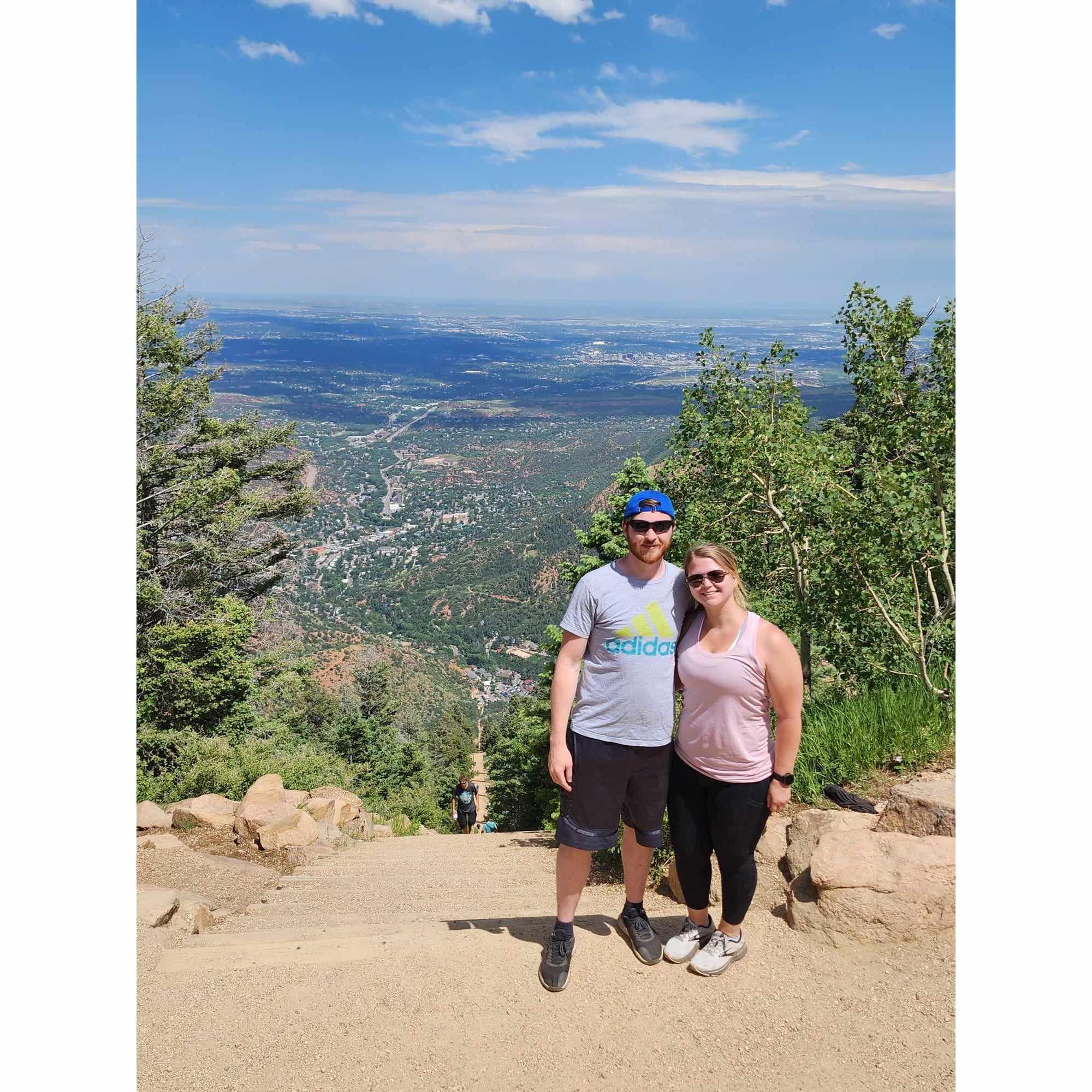 We climbed the Manitou Incline