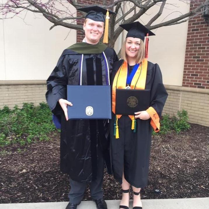 We graduated on the same day! Jake as a pharmacist and me with my bachelors in science.