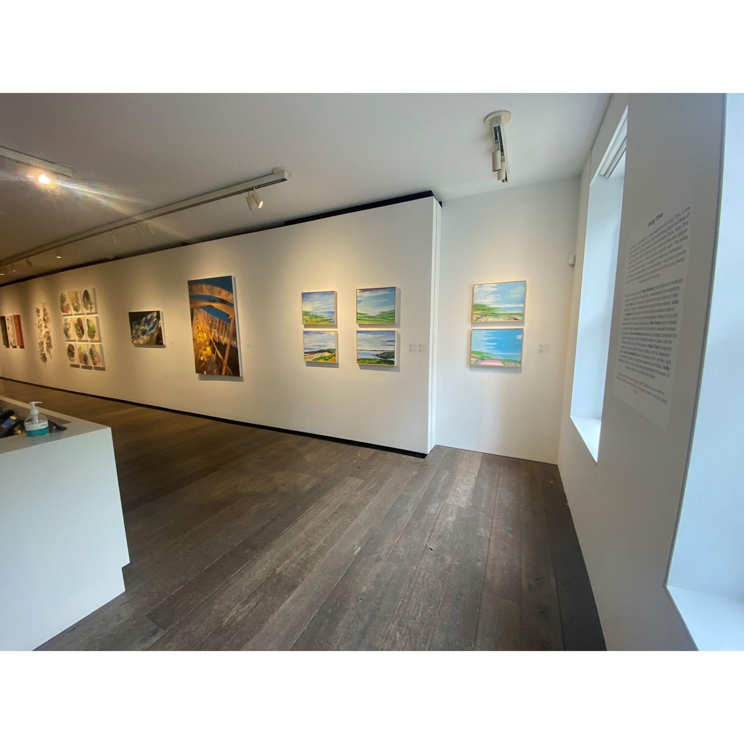 Bridgette Mayer Gallery view upon entering the space - this is where Ben first caught eyes with Sharon 40 years having passed since their freshman year at Middlebury College. He def did a double take!