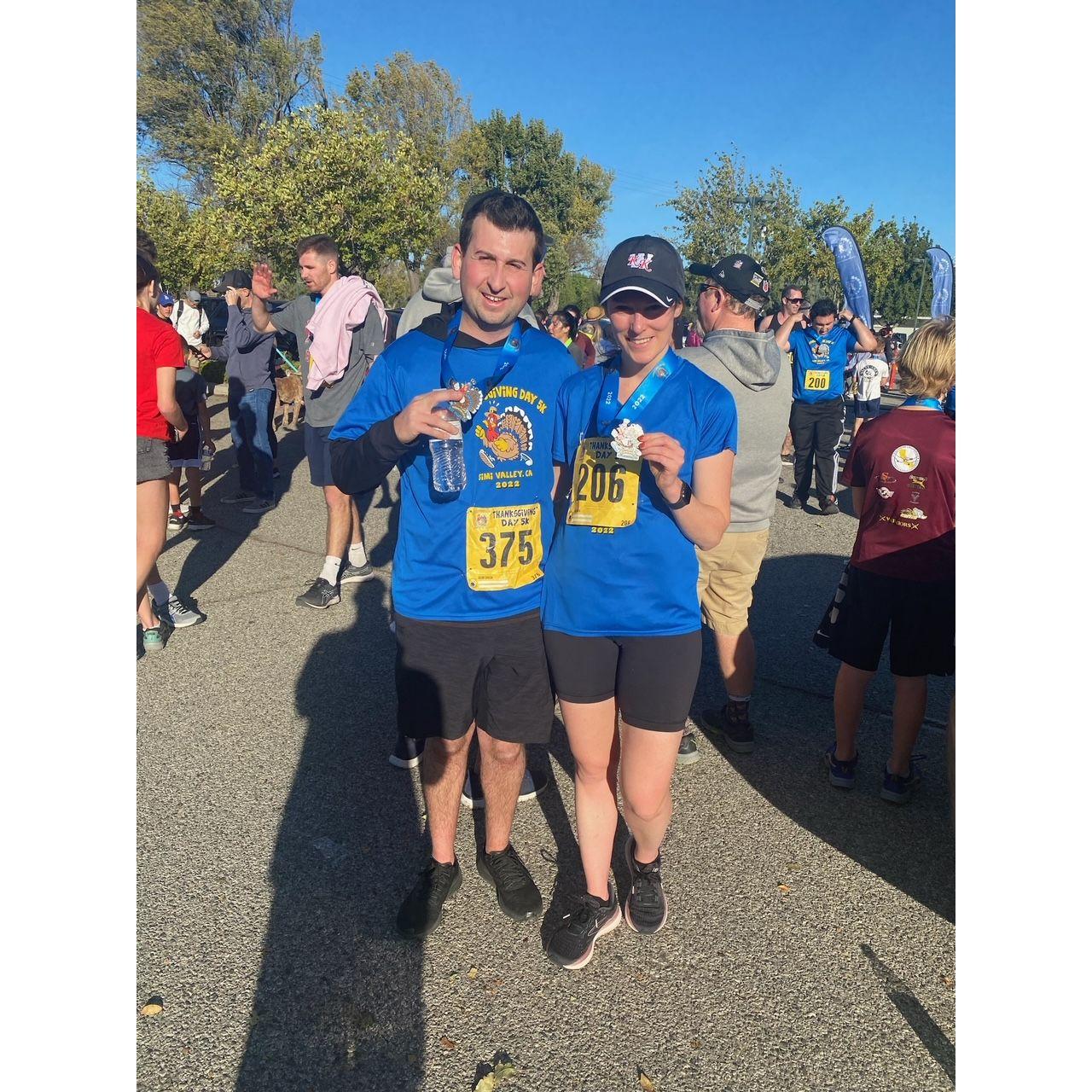 November 2022 post-Turkey Trot in Simi Valley, California
