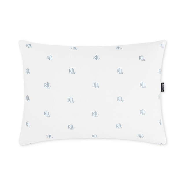 Lauren Ralph Lauren Logo Extra Firm Density Down Alternative Pillow, Standard/Queen
