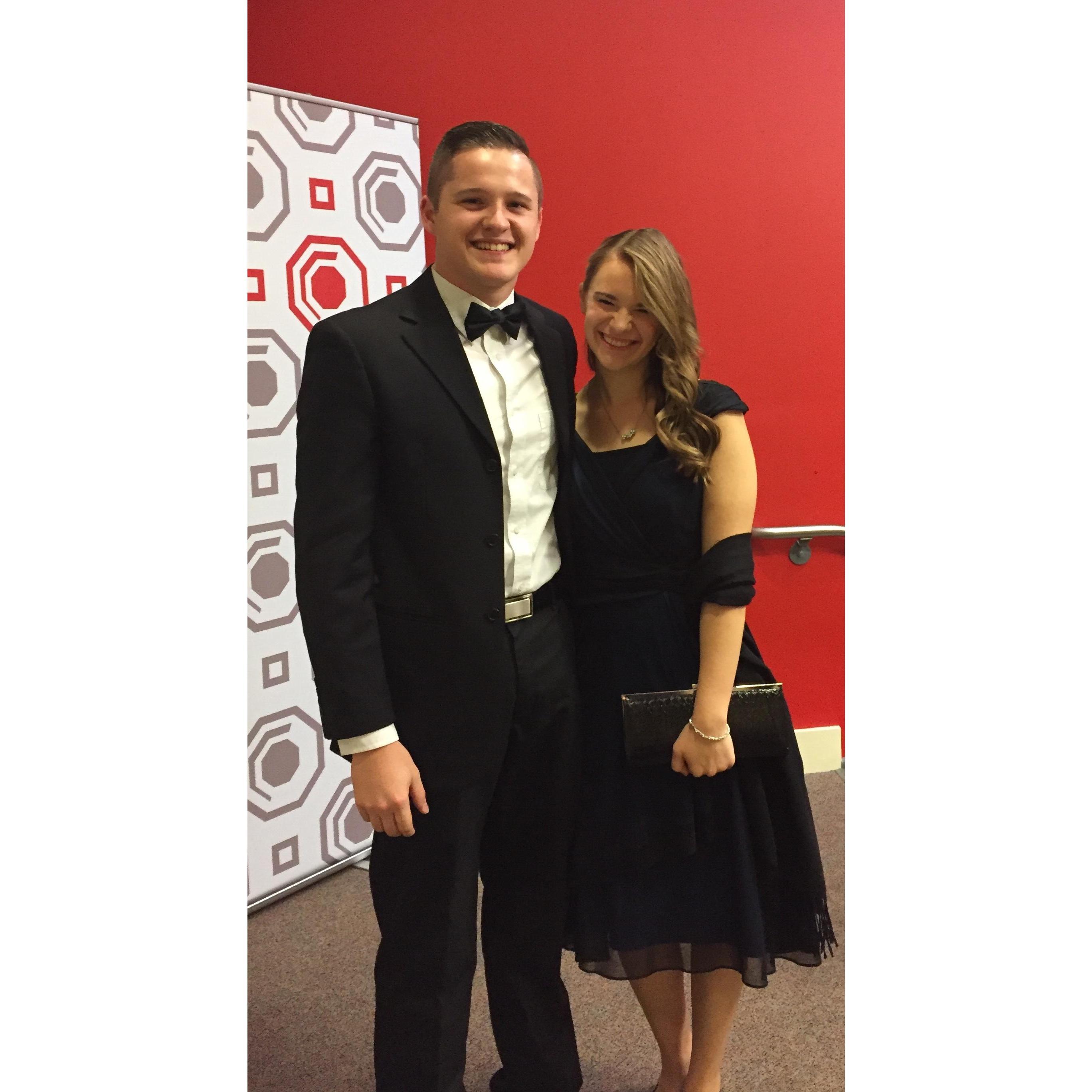 September 28th, 2017. The "not dating" pair went to a black tie optional concert at the Trust Performing Arts Center.