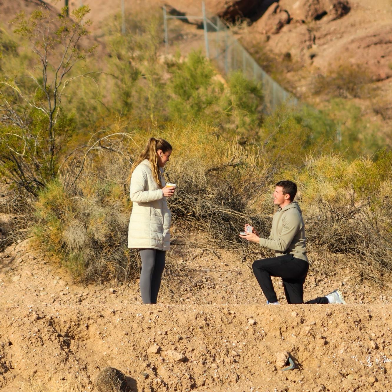 Engaged where we first met 💍