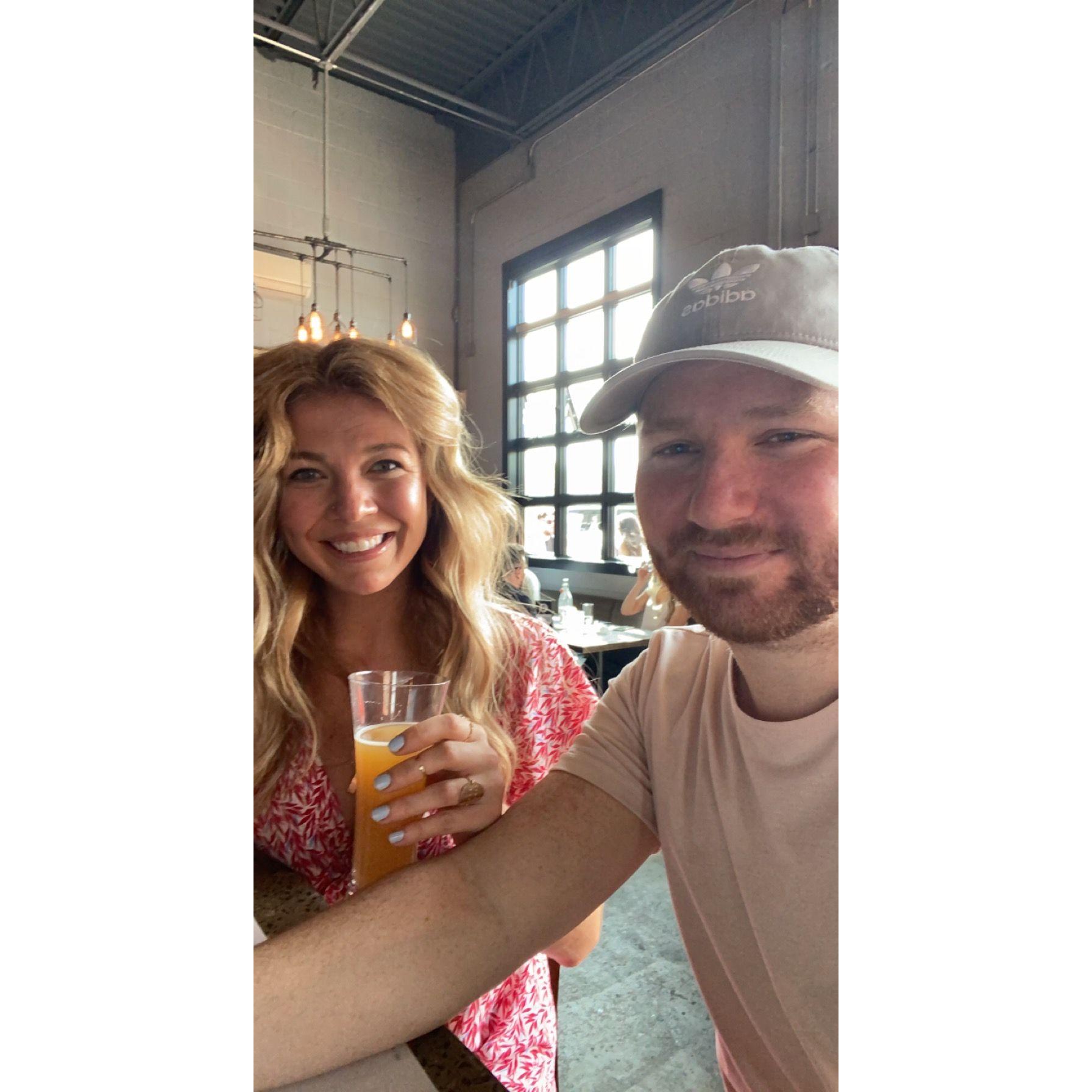 Our first photo together.