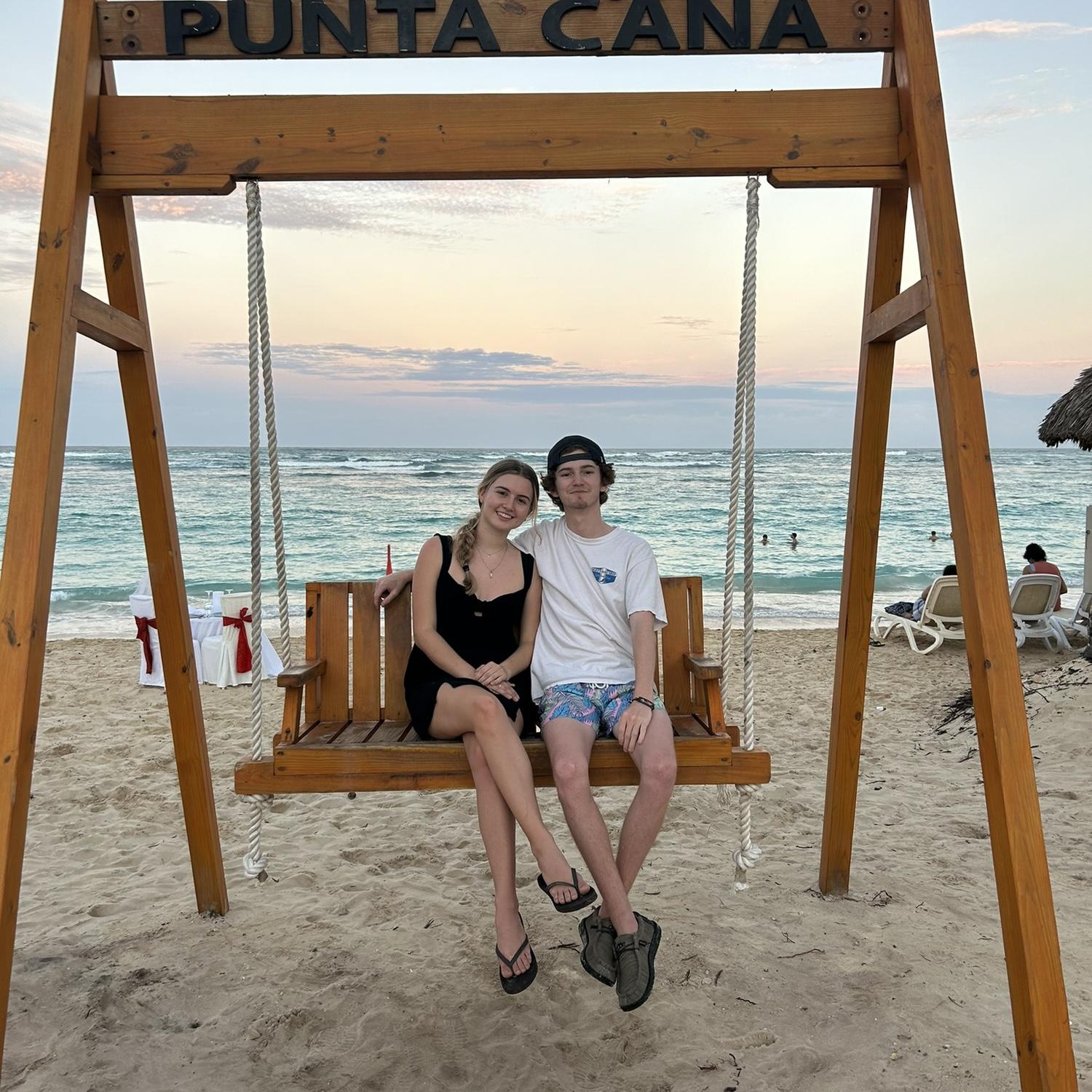 Our first trip to Punta Cana with Cole's family!