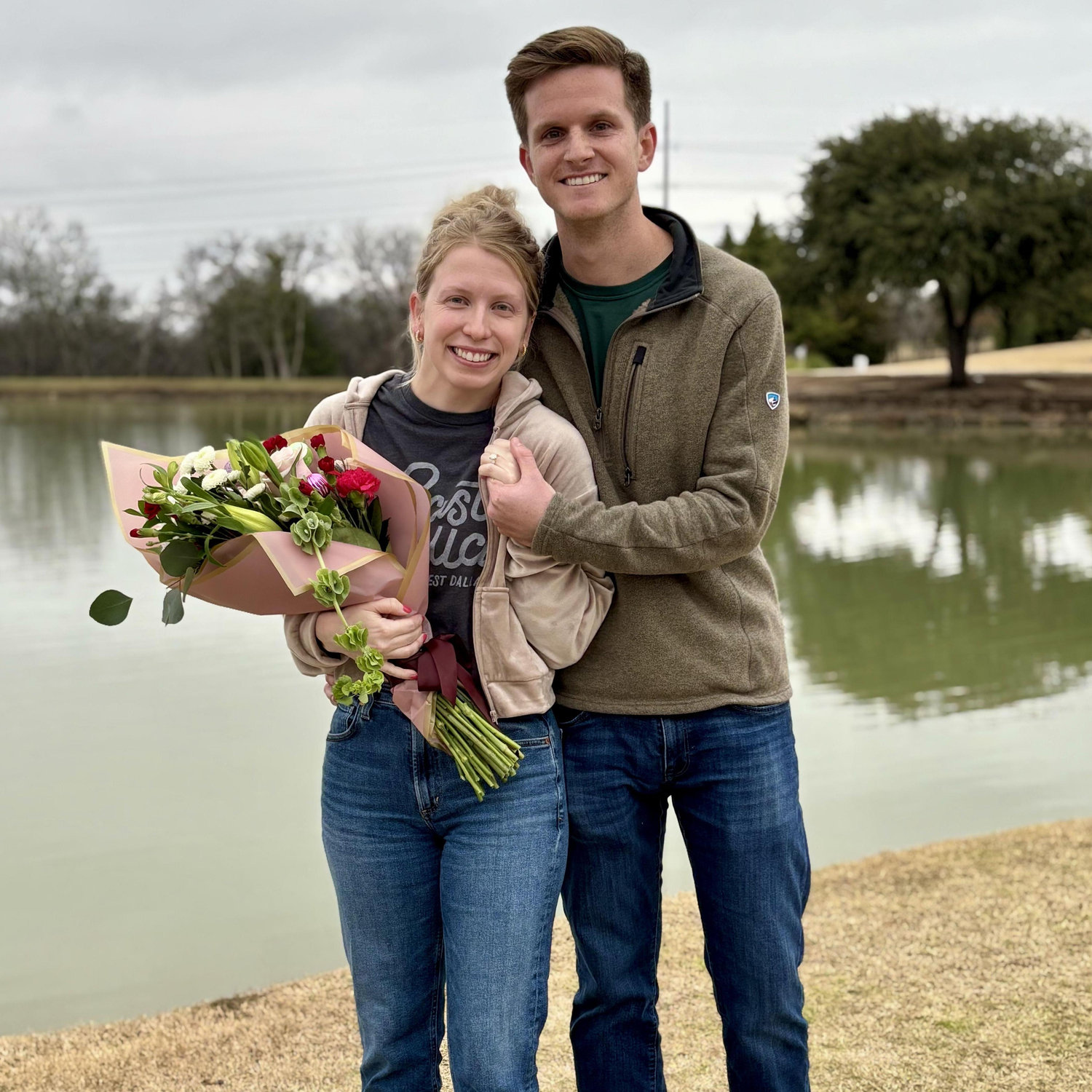 Will proposed on Christmas Day '24 at Harry Myer's Park, the park where Sam & Will went on their first date
