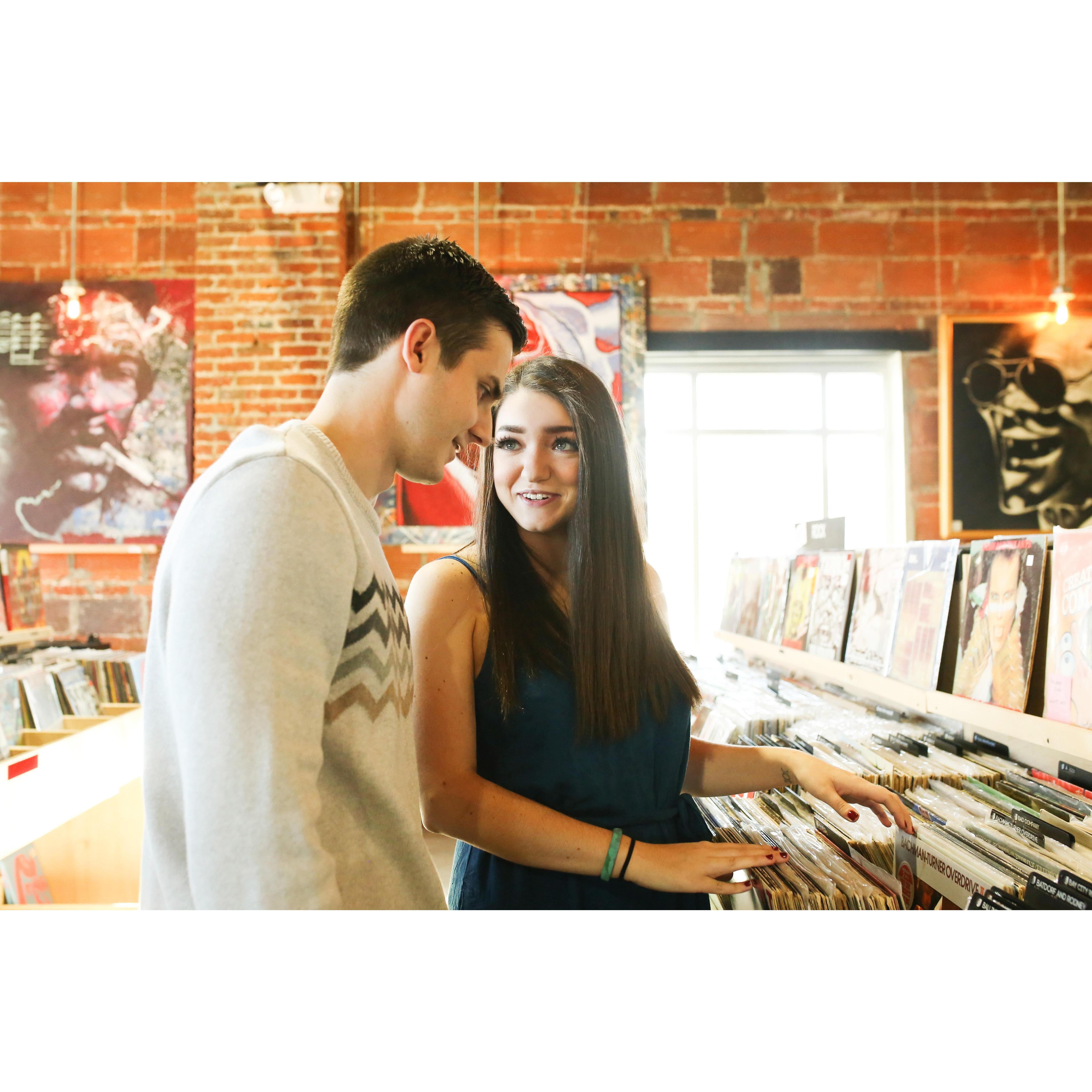 Here's a look into Jake and I doing what we love most: Looking at, listening to and talking about music.