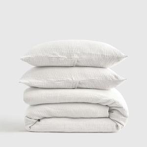 Organic Airy Gauze Quilt Set | Quince in White