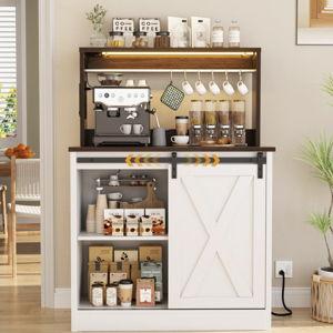 Wrought Studio™ Farmhouse Coffee Bar Cabinet
