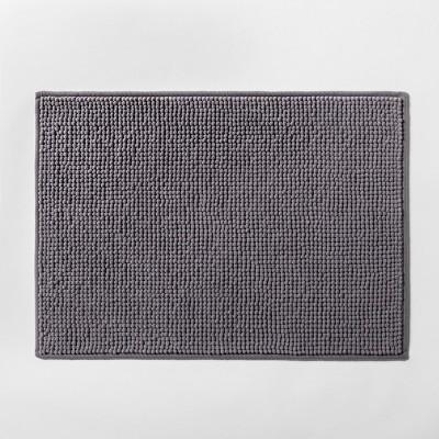 24"x17" Solid Bath Rug Dark Gray - Made By Design&#153;