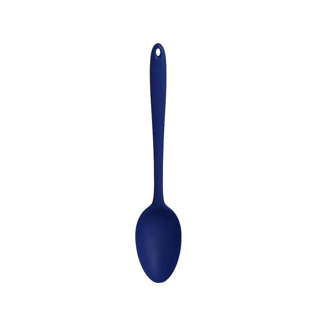GIR: Get It Right Premium Seamless Spoon - Non-Stick Heat Resistant Silicone Kitchen Spoon - Perfect for Mixing, Serving, Cooking and More - Ultimate - 13 IN, Navy