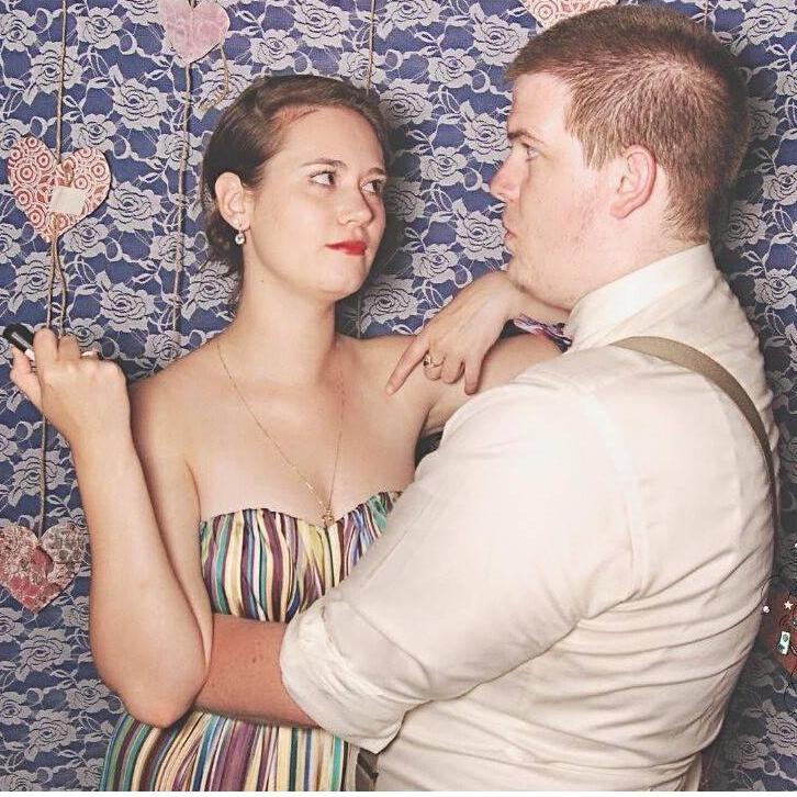 At a wedding in 2015