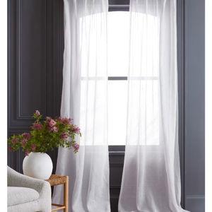 European Linen Sheer Curtain Set (Set of 2)