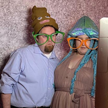 Wedding photo booth antics. Be prepared to strike a pose in September!