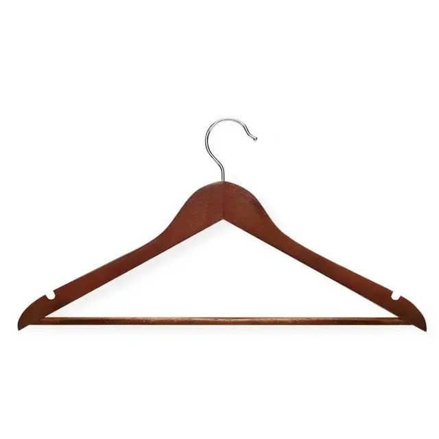 Brown Wood Hangers 24-Pack