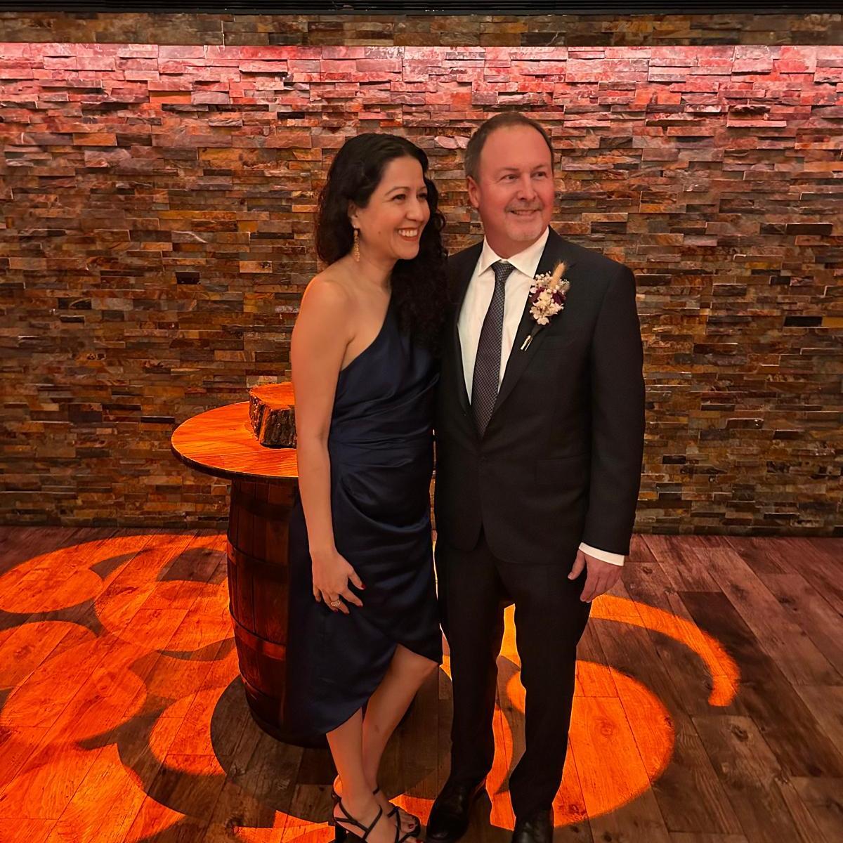 At Laura's and Brian's Wedding