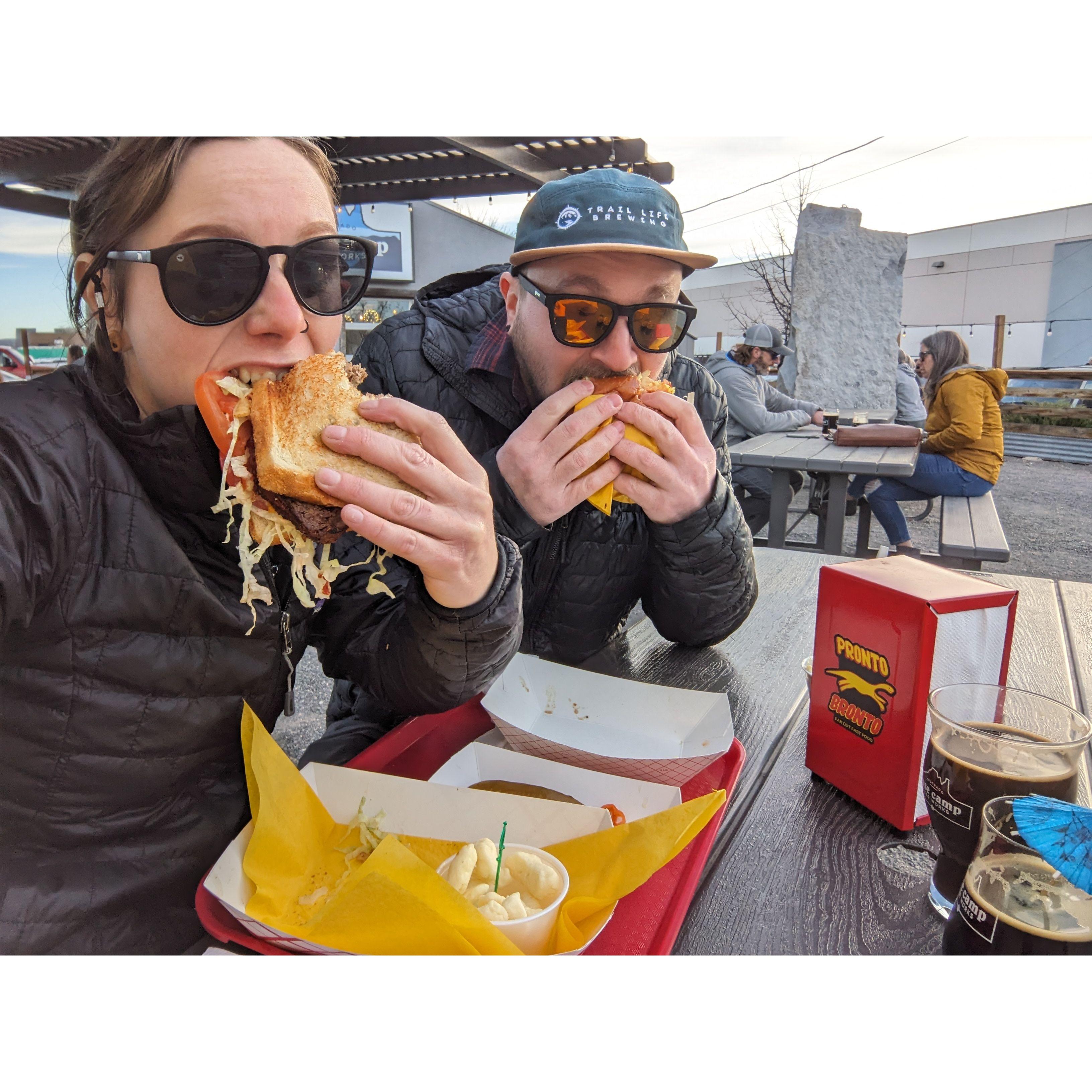 Greasy food facilitates bonding.