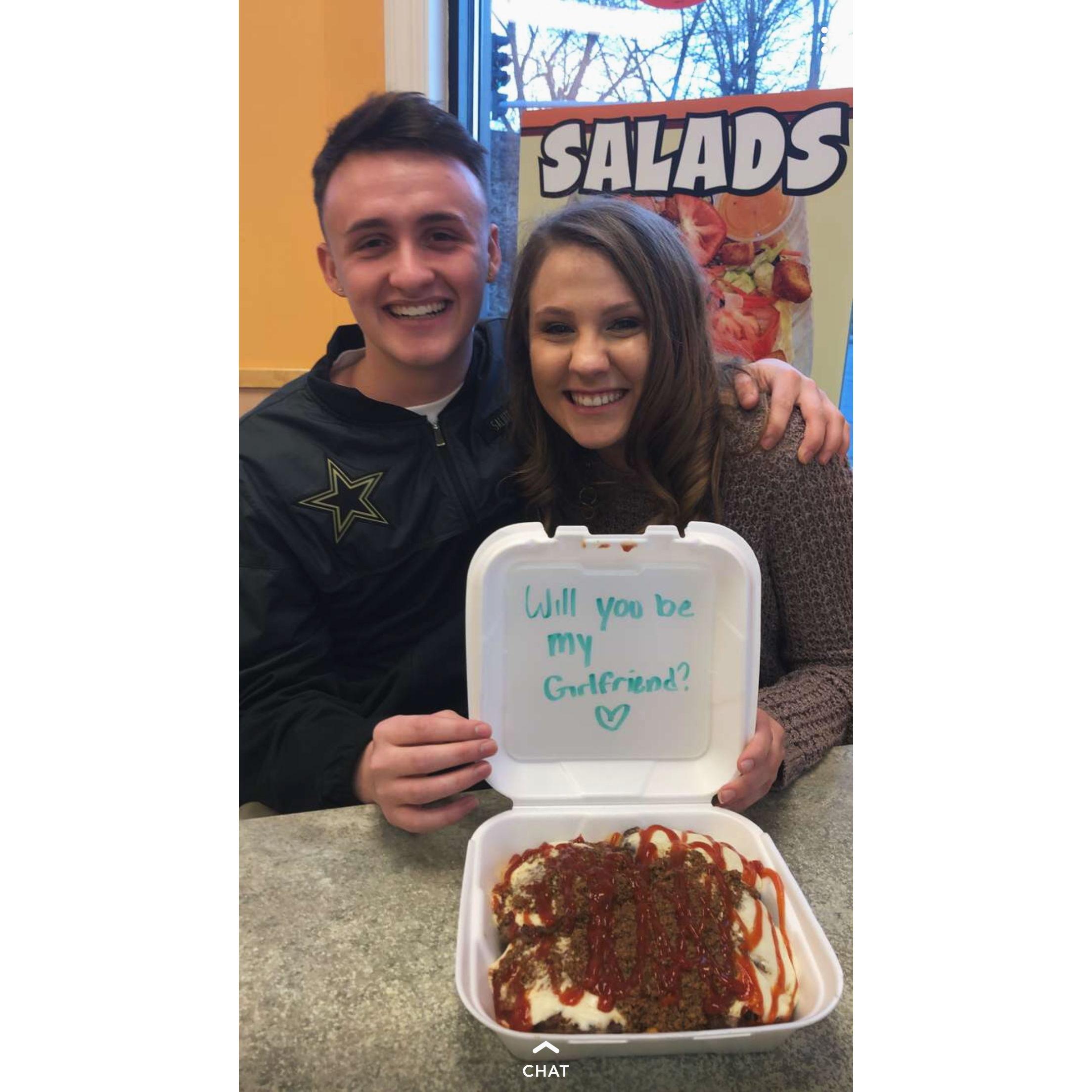 He finally asked me to be his girlfriend