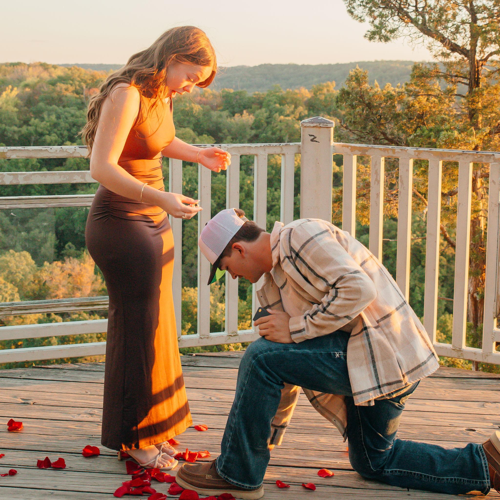 He dropped the ring :)