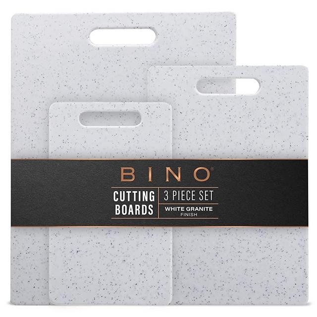 BINO | 3-Piece Plastic Cutting Board Set | Chopping Board Set | BPA-Free Plastic Cutting Boards | Dishwasher Safe Cutting Boards | Plastic Cutting Boards for Kitchen | Home & Kitchen Utensils