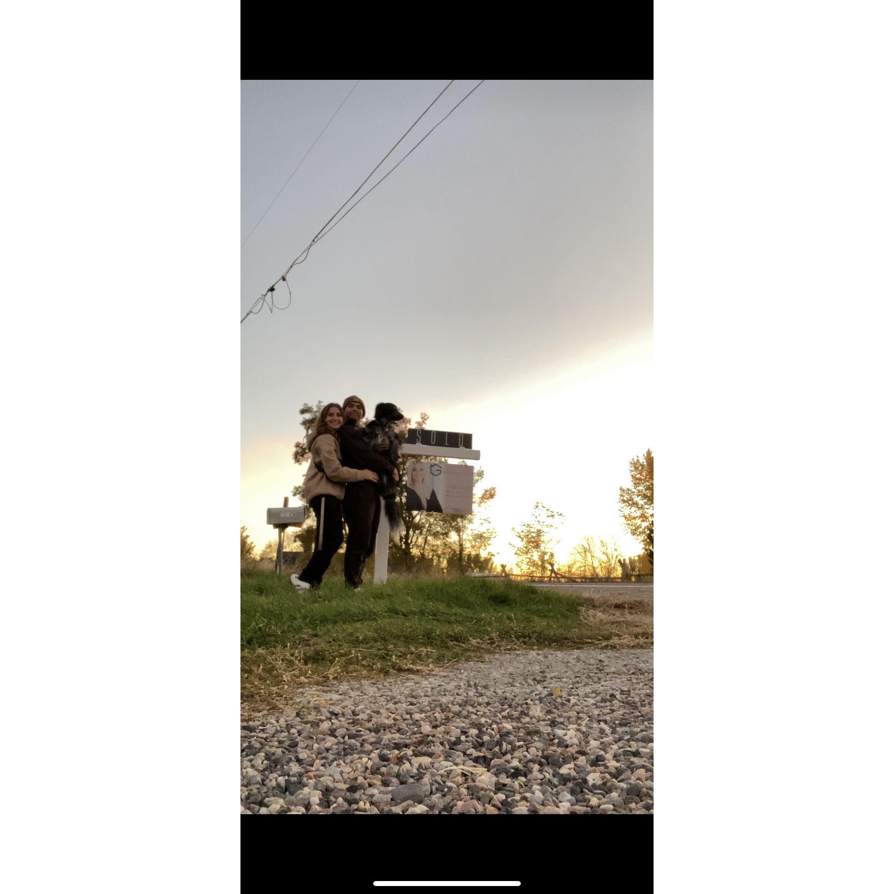 Our first night being homeowners