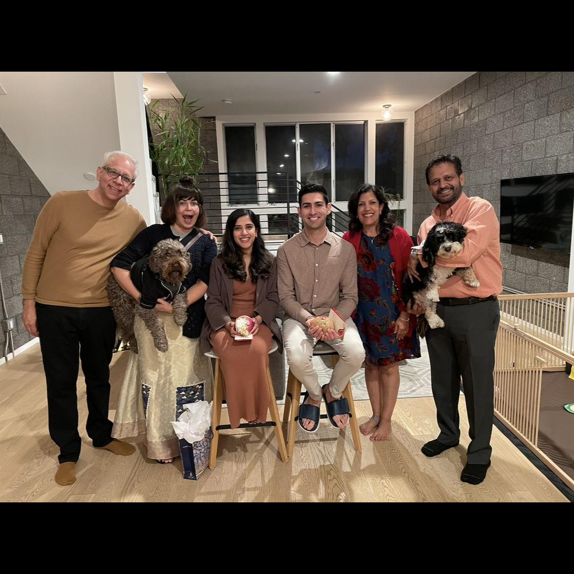 Small get together with family right after Jai proposed!