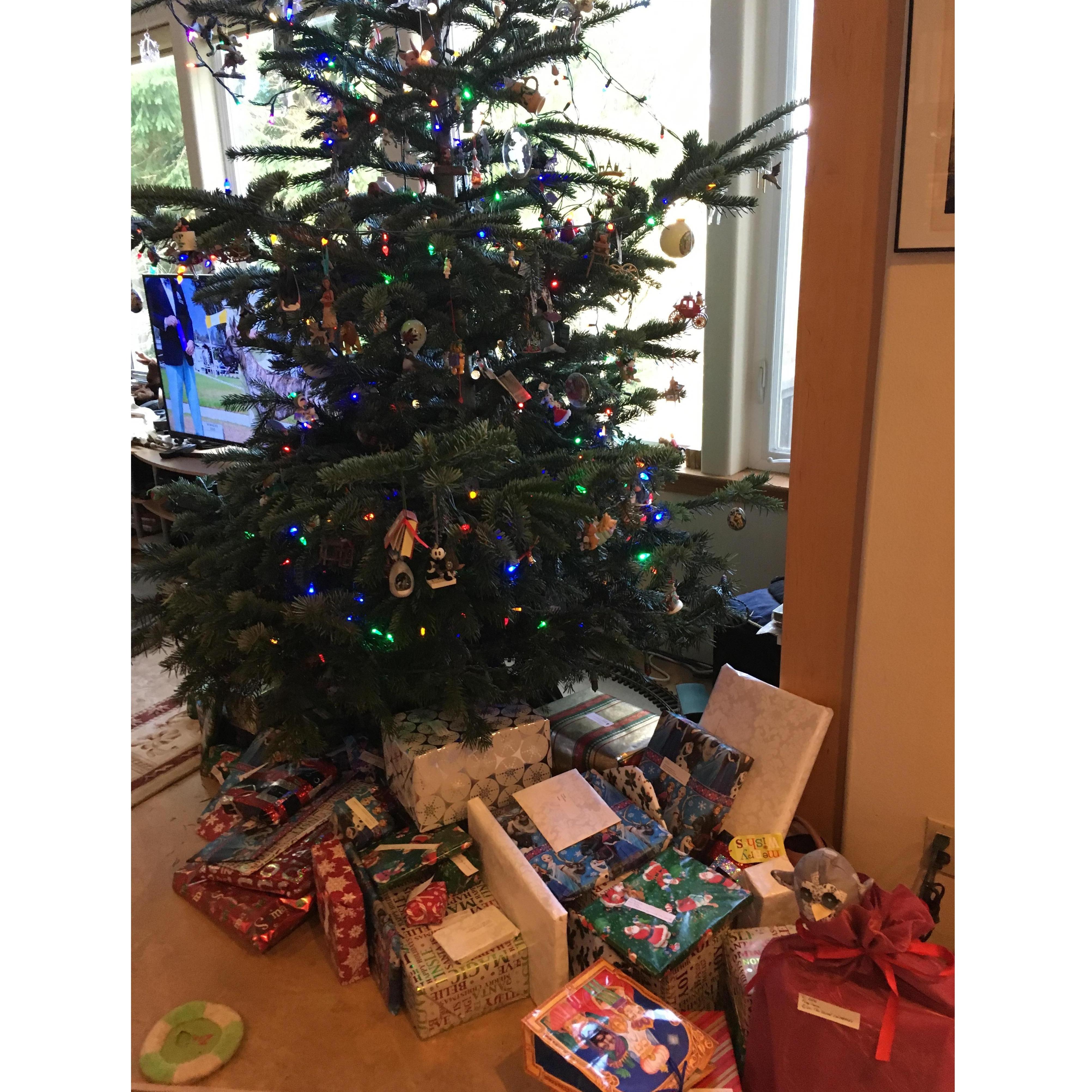 Our first Christmas morning together spent at Jessica's mom and dad's house with her brother Jasson.