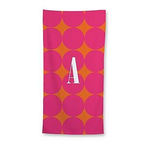 Polka Dots Beach Towel in Pink