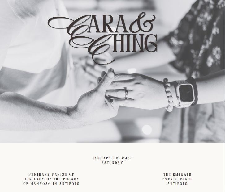 The Wedding Website of Cara Trinidad and Ching Manzano
