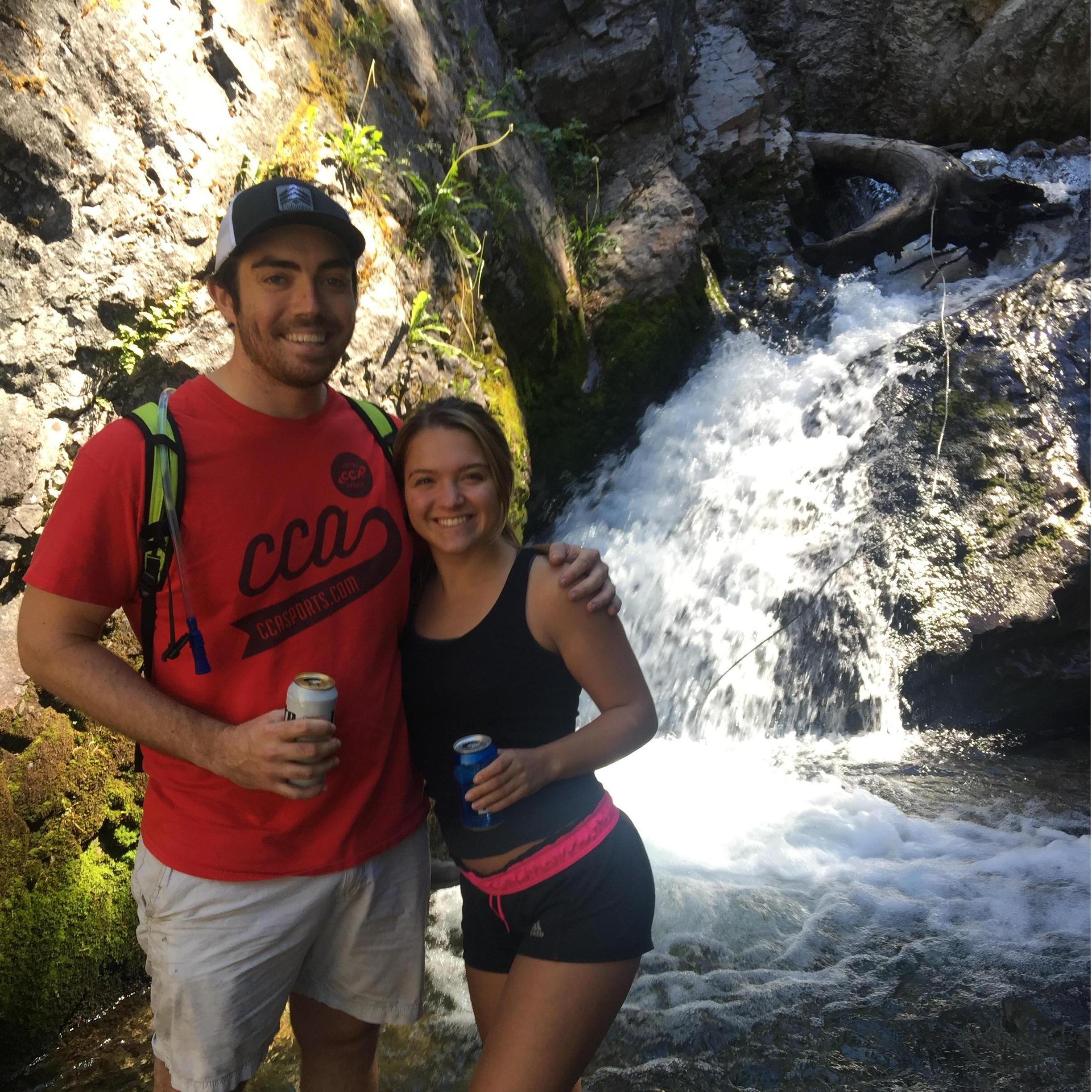 Hiking at Donut Falls in SLC - July 29, 2017