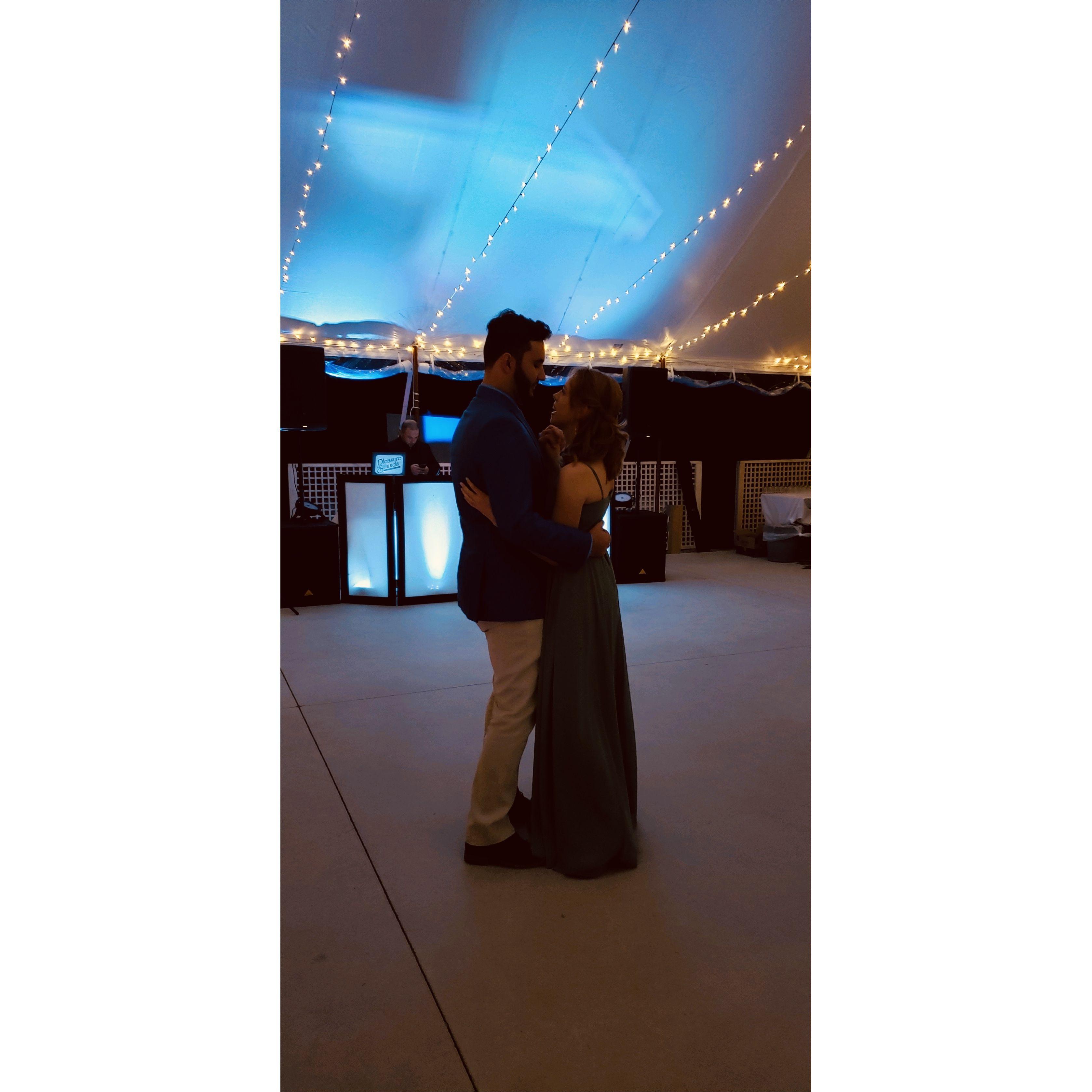 Dancing at a wedding