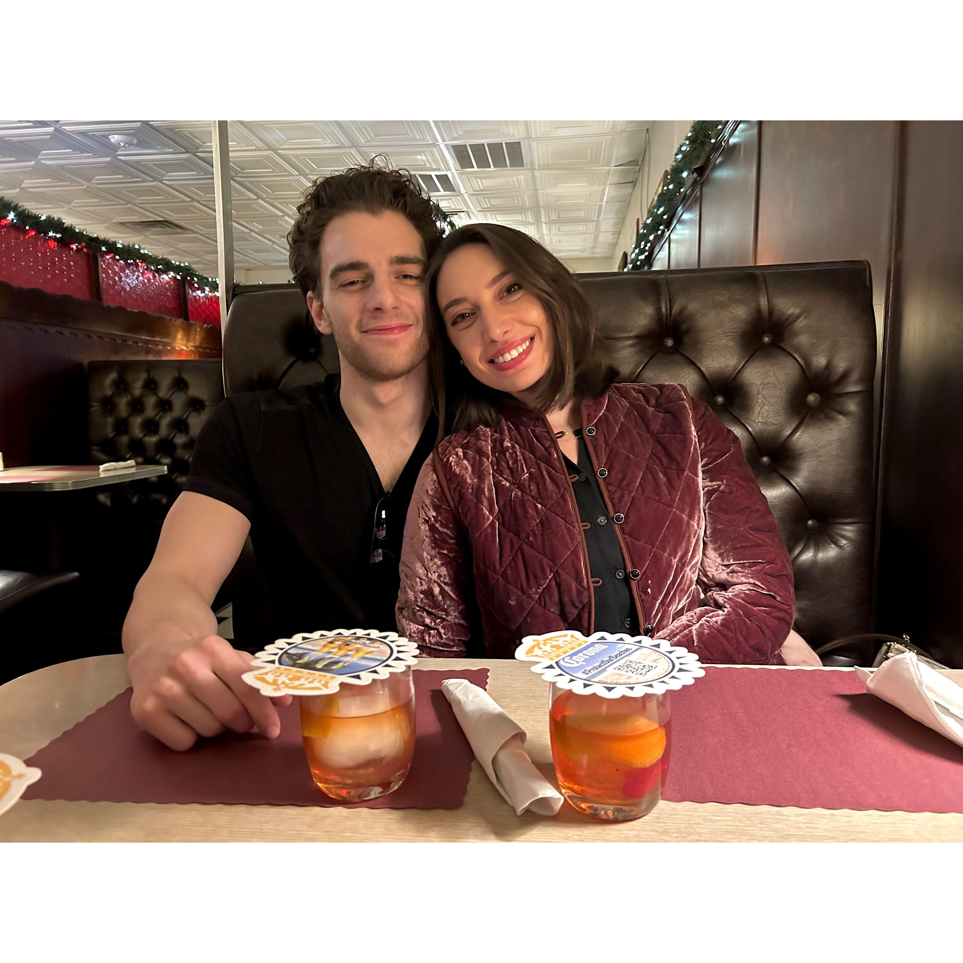 Our last double date with Christina's parents at Lido's, April 2023